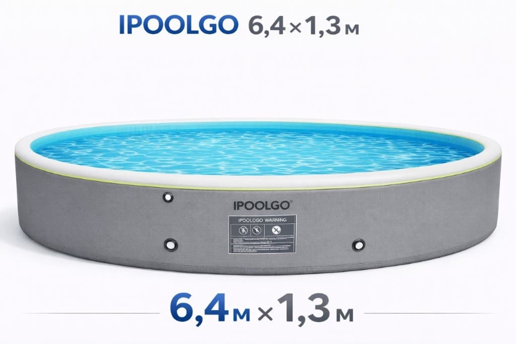 IPOOLGO 6,4 × 1,3 m